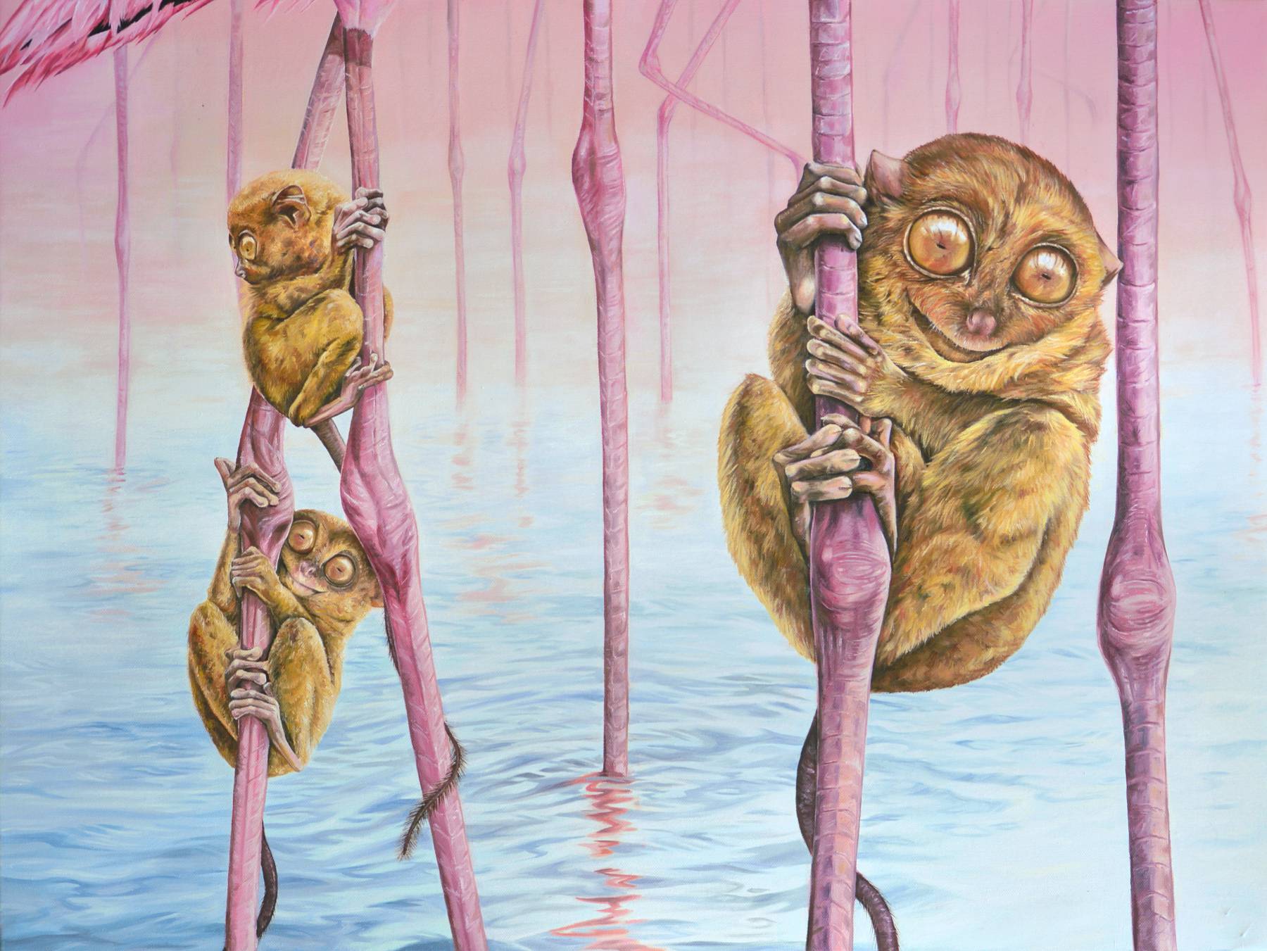 Marlou Jaspers Art Oil painting Foot Passengers